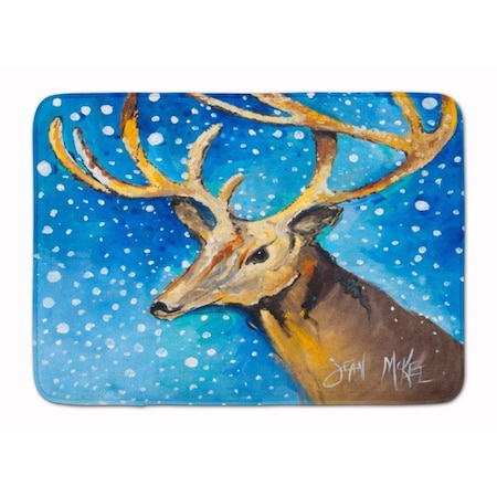 Carolines Treasures Reindeer Machine Washable Memory Foam Mat JMK1009RUG
